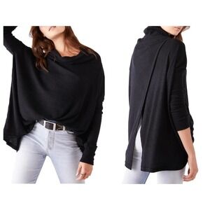 FREE PEOPLE Juicy Long Sleeve Cowl Neck Shirt (S)